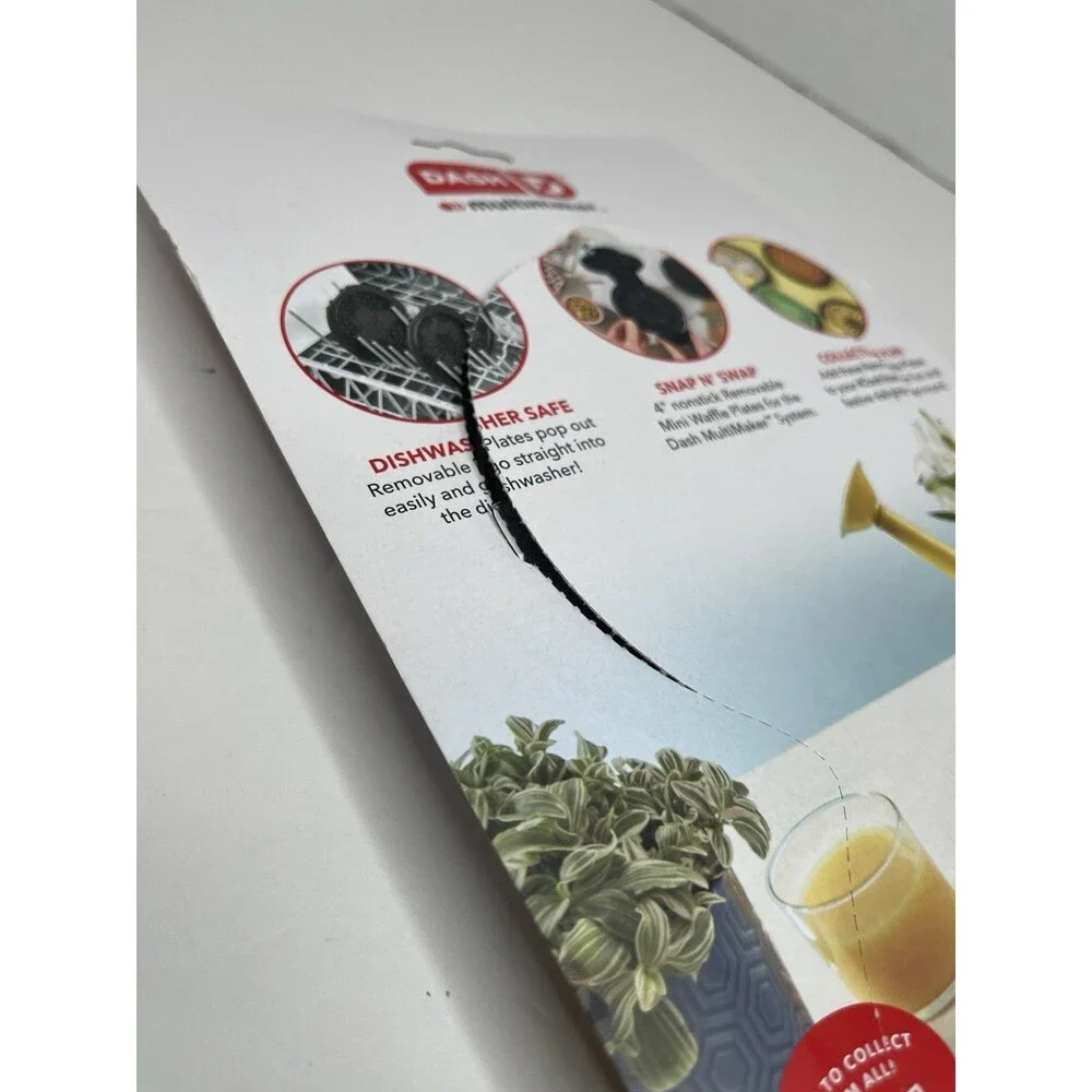 DASH Multimaker Mini Two 4” Nonstick Removable Plates Sunflower Bee